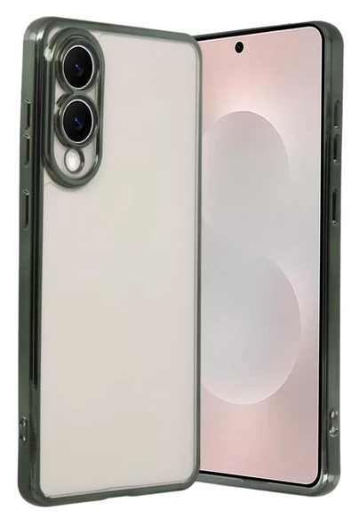 Newface Samsung Galaxy S25 Edge Razer Lensli Silikon - Yeşil ürün görseli 1
