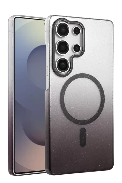 Newface Samsung Galaxy S25 Ultra Glossy Magsafe Kapak - Siyah ürün görseli 1