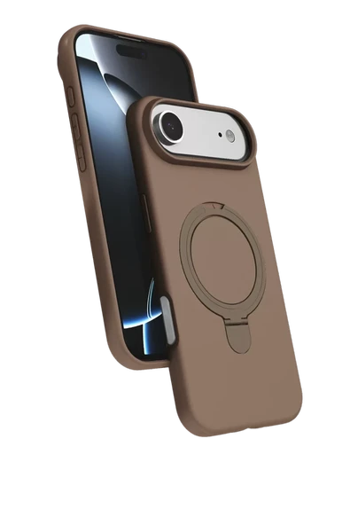 Newface Apple iPhone 17 Air Regal Magsafe Standlı Kapak - Çöl Titanyum ürün görseli 1