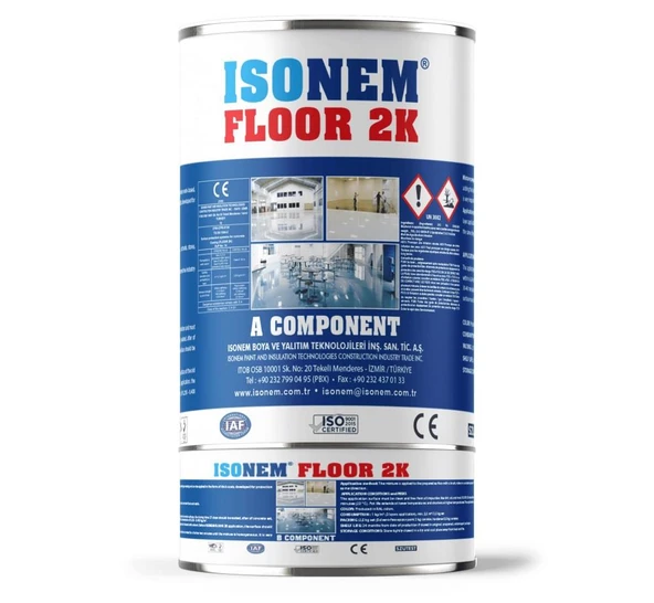 İsonem Floor 2K Solventsiz Epoksi Zemin Boyası 5 Kg Şeffaf ürün görseli 1
