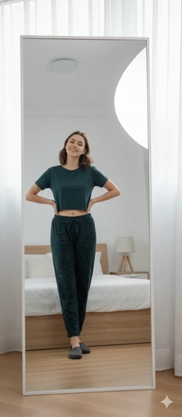 ŞERİCE Kadın Milan Yumuşak Kumaş Pijama Altı ürün görseli 1