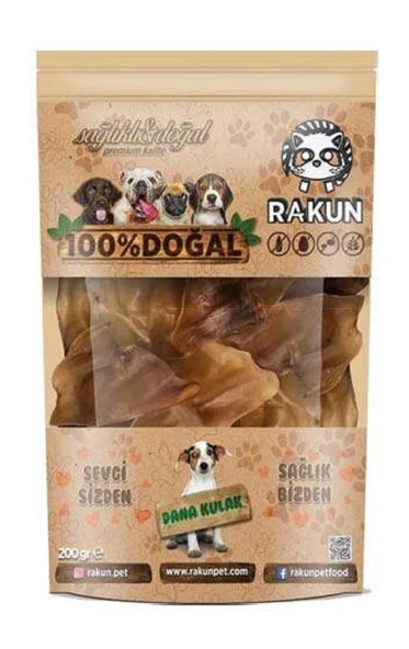 Rakun Dana Kulak Köpek Ödülü 200 Gr ürün görseli 1