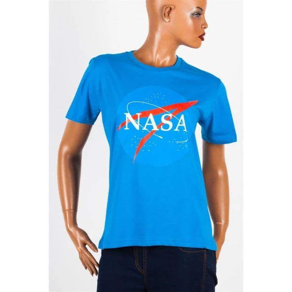 Nasa Unisex Pamuklu Regular Fit Tişört Small - Resim 3
