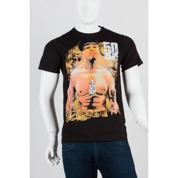 50 Cent Unisex Pamuklu Regular Fit Tişört Medium ürün görseli 1
