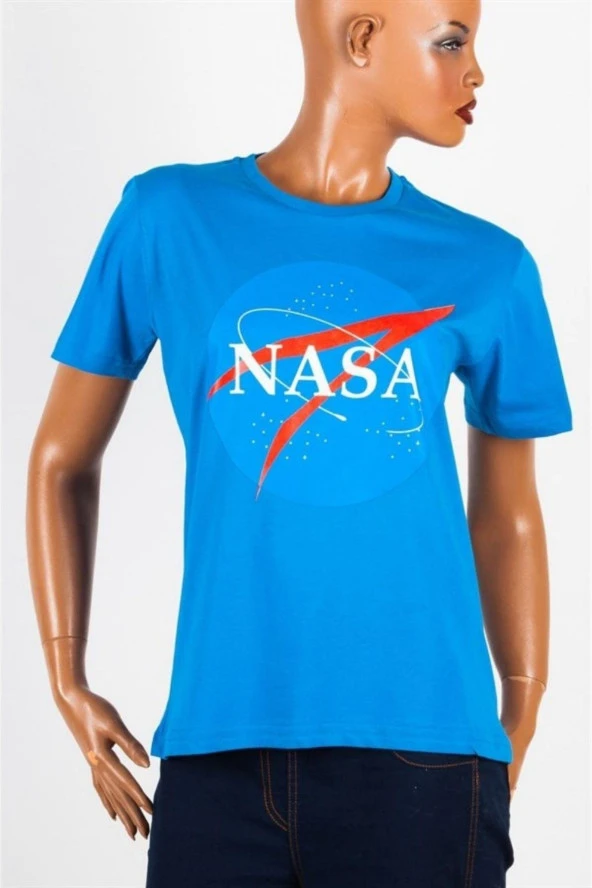 Nasa Unisex Pamuklu Regular Fit Tişört Small - Resim 6