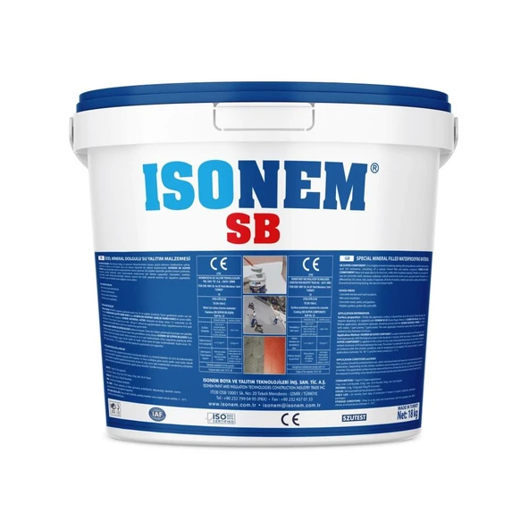İsonem Sb Özel Mineral Dolgulu Su Yalıtımı 10 Kg Beyaz ürün görseli 1