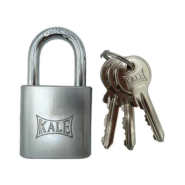 Kale KD001/10-640 prinç asma kilit 40 mm nikel kaplamalı ürün görseli 1