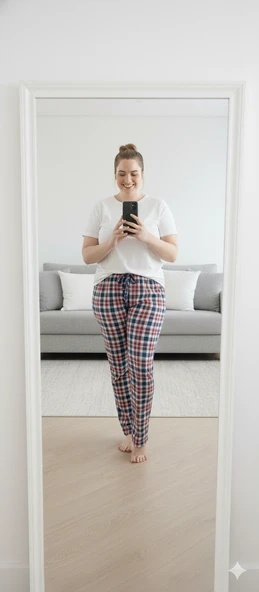 ŞERİCE Unisex Büyük Beden Pamuklu İnce Nefes Alan Kumaş Pijama Altı (Beden ölçüleri açıklamada mevcuttur) ürün görseli 1