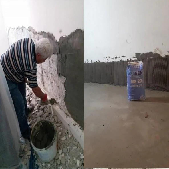 İsonem Ms20 Kapiler Sıva 20 Kg Gri - Resim 3