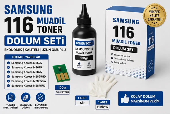 Samsung mlt-116 toner dolum seti ürün görseli 1