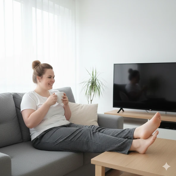 ŞERİCE Kadın Büyük Beden (Jumbo) Pijama Altı (Beden ölçüleri açıklamada mevcuttur) 5