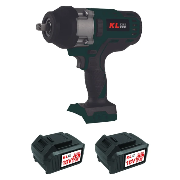 KLpro KLSS18BHX-50 Çift Akülü 5 Ah Somun Sıkma Makinesi ürün görseli 1