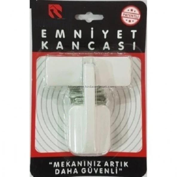 Pimapen alüminyum kapılar için hırsızlara karşı levyeyle açılmayı önleyici lüks emniyet kancası kilidi - BEYAZ ürün görseli 1
