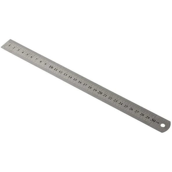 Çelik cetvel metre 30 cm ürün görseli 1