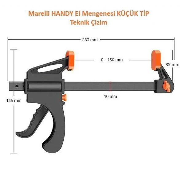 Marelli HANDY El Mengenesi - KÜÇÜK TİP 28 cm - Resim 2