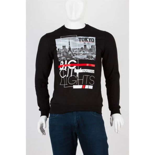 Tokyo Unisex Pamuklu Slim Fit Sweatshirt Medium ürün görseli 1