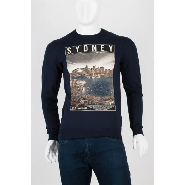 Sidney Unisex Pamuklu Slim Fit Sweatshirt Medium ürün görseli 1
