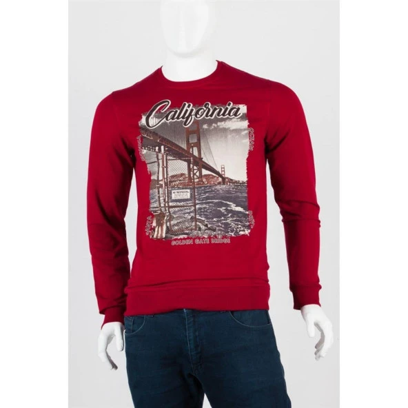 Kaliforniya Unisex Pamuklu Slim Fit Sweatshirt Small ürün görseli 1
