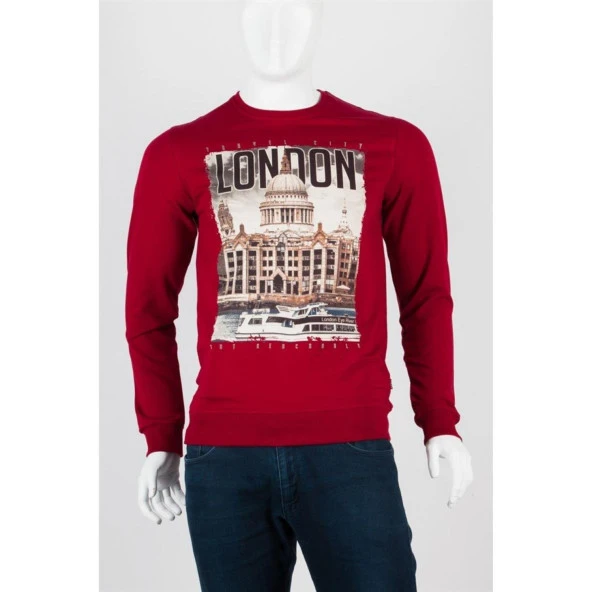 Londra Unisex Pamuklu Slim Fit Sweatshirt Small ürün görseli 1