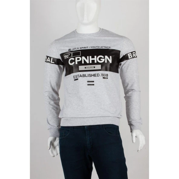 Danimarka Unisex Pamuklu Slim Fit Sweatshirt Medium ürün görseli 1