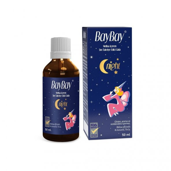 Baybay Night Melisa İçeren Takviye Edici Gıda 50ml ürün görseli 1