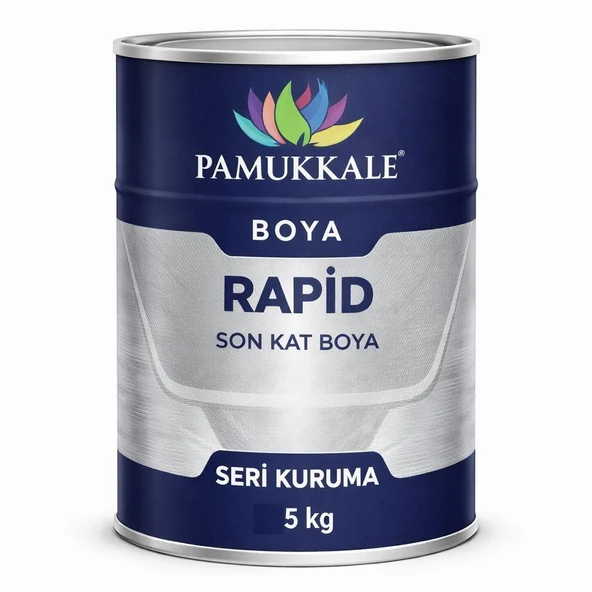 Pamukkale 1402 Rapid Endüstriyel Boya 60-70 Gloss 5 Kg Ral 5012 Açık Mavi ürün görseli 1