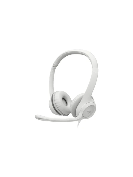 Logitech H390 Beyaz USB Kablolu Kulak Üstü Kulaklık ürün görseli 1