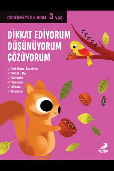 Dikkat Ediyorum, Düşünüyorum, Çözüyorum - Öğrenmeye İlk Adım (3 Yaş) ürün görseli 1