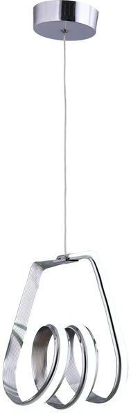 MİNA TEKLİ KROM LED SARKIT AVİZE,3 RENK YANABİLEN MODERN AVİZE,SALON LED AVİZE ürün görseli 1