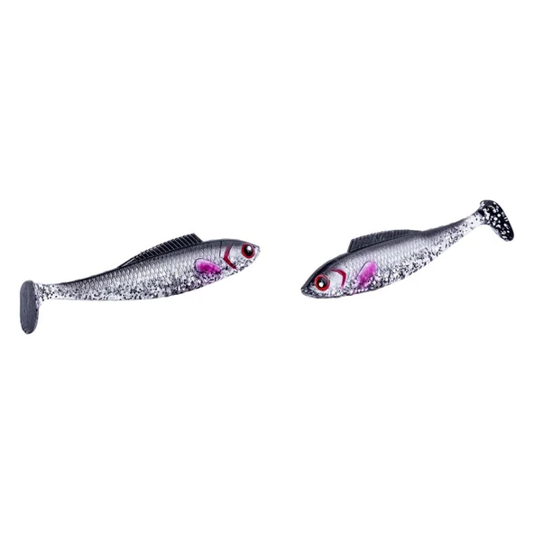 Silikon Balık - 4,5g 85mm - Fishack PredatorX - UV Boyalı - Ghosty - Resim 2