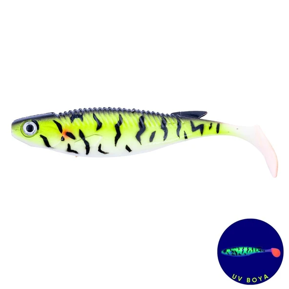 Silikon Balık - 10g 100mm - Fishack PredatorX - UV Boyalı - Bleed ürün görseli 1