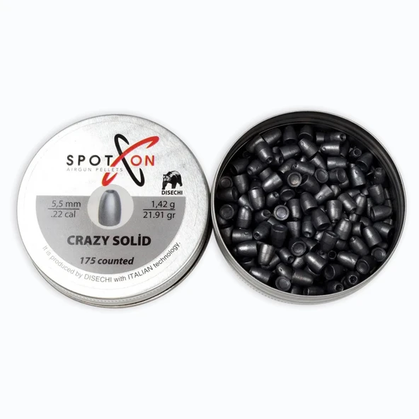 Spoton Crazy Solid Havalı Saçma 5.5 mm (175'li) - Resim 2