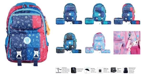 Relaxion Bags 3`lü Set 1910 Öz Kara ürün görseli 1