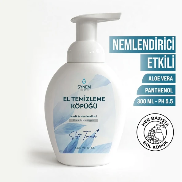 SYNEM El Temizleme Köpüğü Soft Touch Kremsi Nemlendirici 300 ML ürün görseli 1