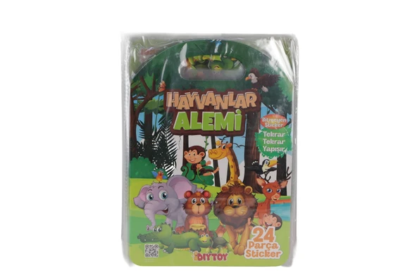 3028 BİTMEYEN STİCKER HAYVANLAR ALEMİ ürün görseli 1