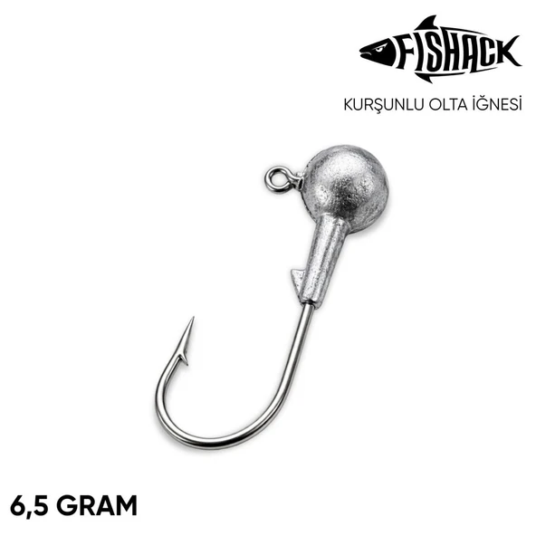 Jighead - Zoka - Kurşunlu Olta İğnesi - Gümüş - 6,5 gr ürün görseli 1