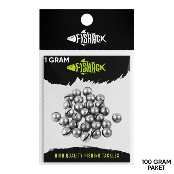 Kıstırma Yarma Kurşun - Kesikli Olta Kurşunu - 1 Gram (100 gr) ürün görseli 1