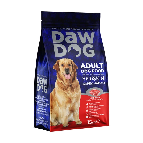 Yetişkin Köpek Maması - Dawdog - Kuzu Etli/Prinçli - 15 Kg ürün görseli 1
