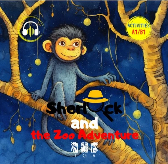 Sherlock and the Zoo Adventure (İngilizce) ürün görseli 1