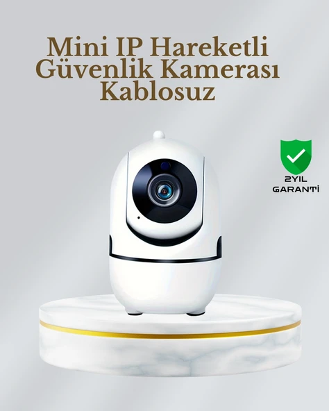 360° Dönen Akıllı Wifi Kamera - Uzaktan Kontrol Ve İki Yönlü Ses Özellikli ürün görseli 1