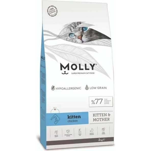 Molly Hipoalerjenik Tavuklu Kitten Yavru Kedi Maması 2 Kg ürün görseli 1