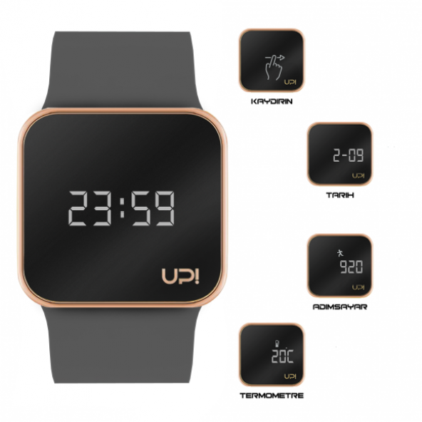 UPWATCH UPGRADE MATTE ROSE GOLD&GREY - Resim 2