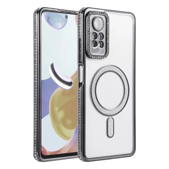Xiaomi Redmi Note 12 Pro 4g Joke Simli Magneticsafe Kılıf - Siyah ürün görseli 1