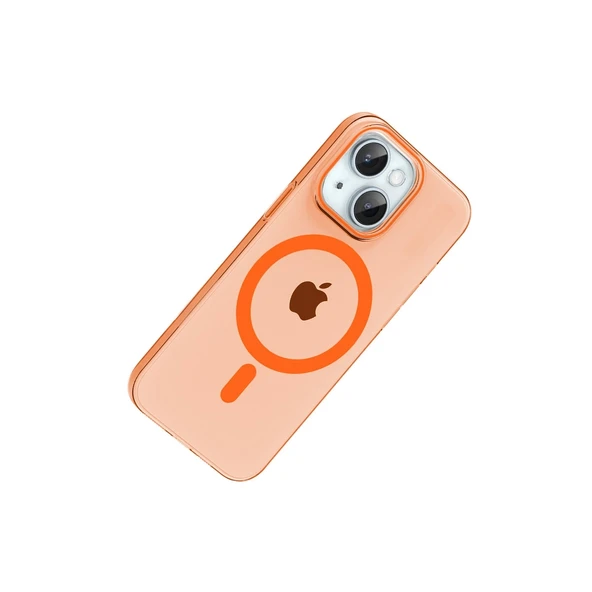 Joko Apple İphone 14 Pc Blank Magsafe Kapak - Turuncu - Resim 2