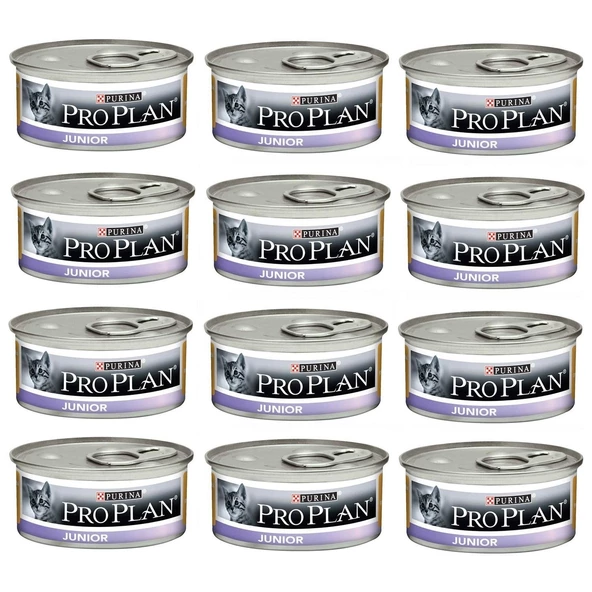 Pro Plan Junior Tavuklu Kedi Konserve 85gr x 12 Adet ürün görseli 1