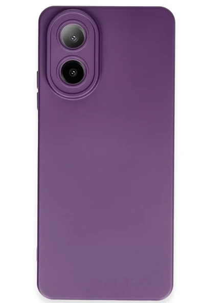 Newface Oppo A38 Kılıf Nano içi Kadife Silikon - Mor ürün görseli 1