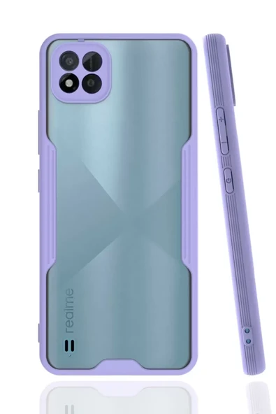 Newface Realme C11 2021 Kılıf Platin Silikon - Lila ürün görseli 1