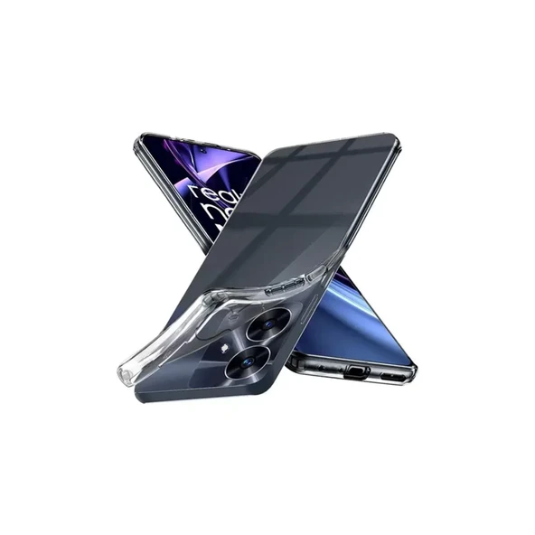 Newface Realme Note 60 Kılıf Lüx Şeffaf Silikon - Resim 3