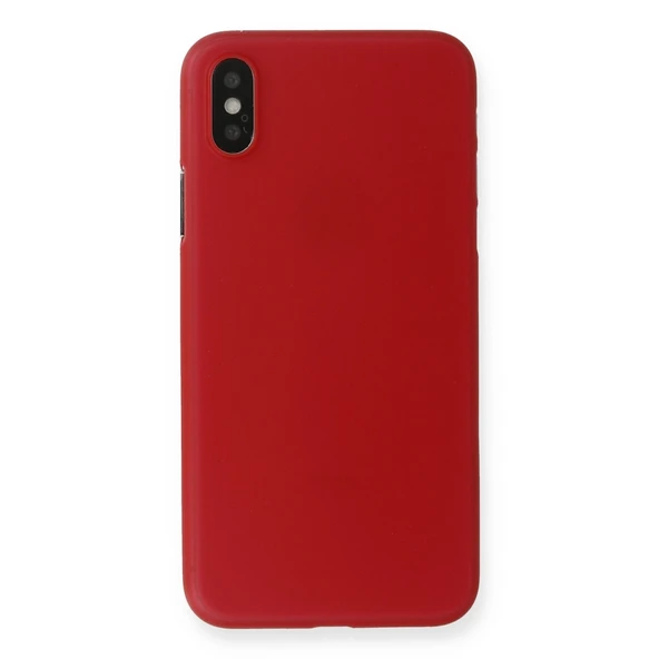 Apple İphone X Kılıf Pp Ultra İnce Kapak - Kırmızı ürün görseli 1