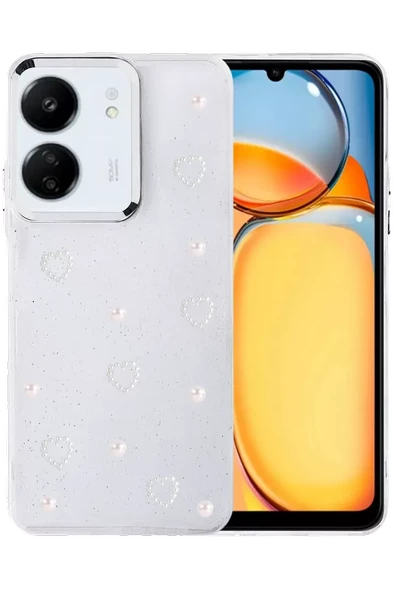 Newface Xiaomi Redmi 13C Fiyonk Desenli Kapak - Desen 10 ürün görseli 1